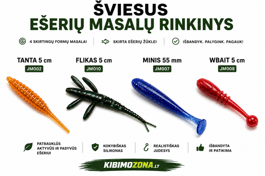 ŠVIESUS EŠERIŲ MASALŲ RINKINYS